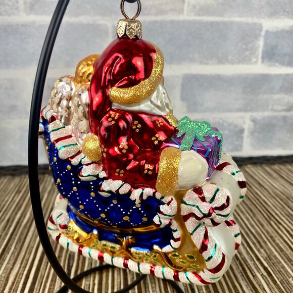 Christopher Radko CANDY RIDE Limited Edition Blown Glass 1999 Ornament - Picture 6 of 13